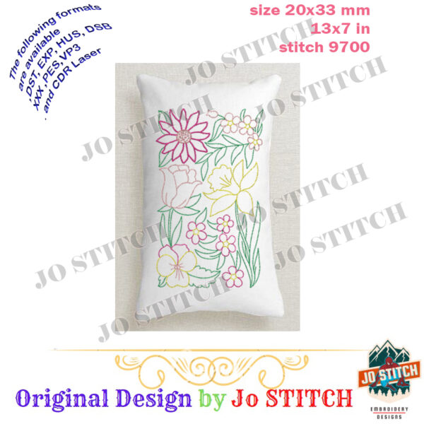 Light Spring Blossoms Embroidery