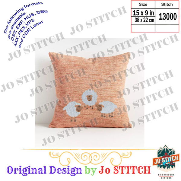 Wonderful Sheep Embroidery Chain Stitch - Image 2