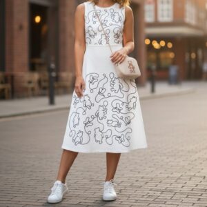 Teddy Bear and Butterfly Embroidery