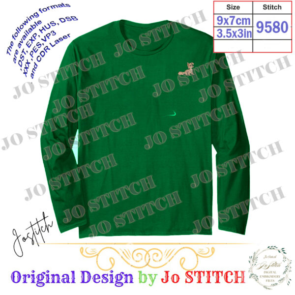 Dog Embroidery Designs – Dog Lady Embroidery Design - Image 3