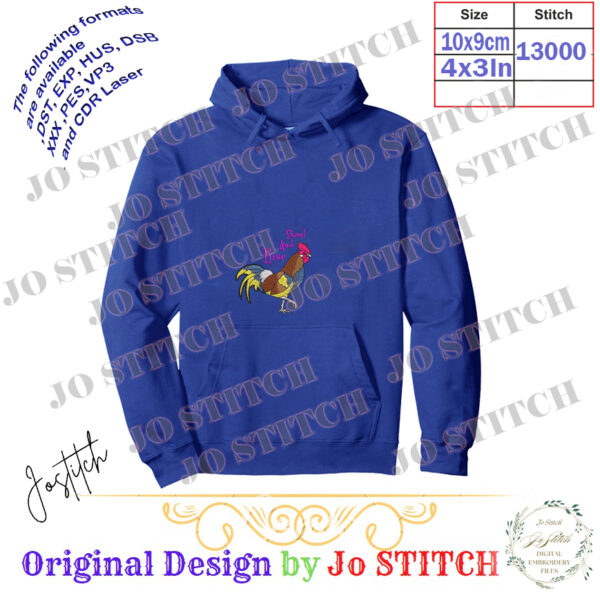 Shine! And Rise Embroidery Design – INSTANT DOWNLOAD - Image 2