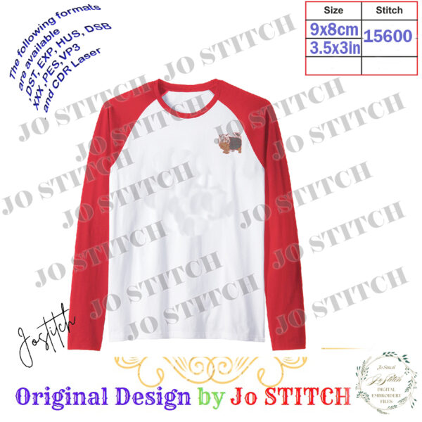 Cat Digital Embroidery File – INSTANT DOWNLOAD - Image 2